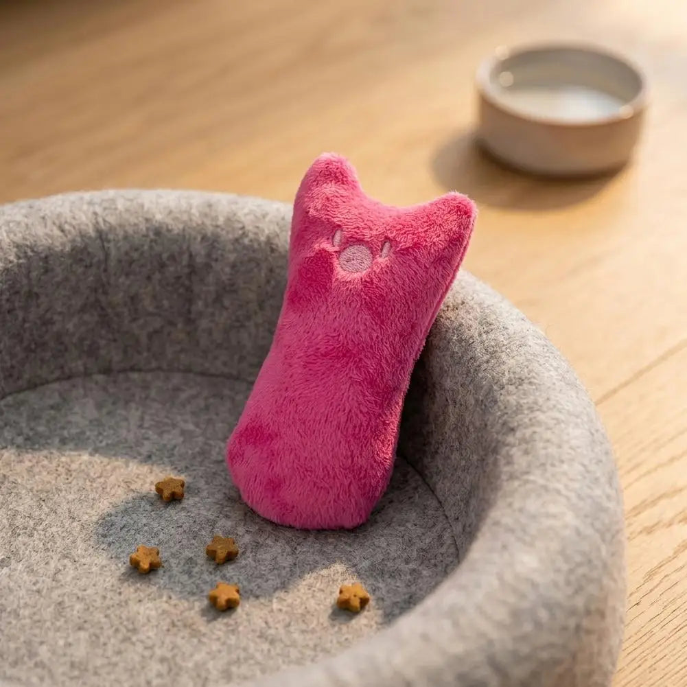 Catnip Crinkle Plush Cat Toy – Interactive Kitten Chew Toy
