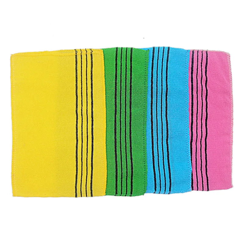 Asian Exfoliating Bath Mitt – Double-Sided Body Scrub Washcloth