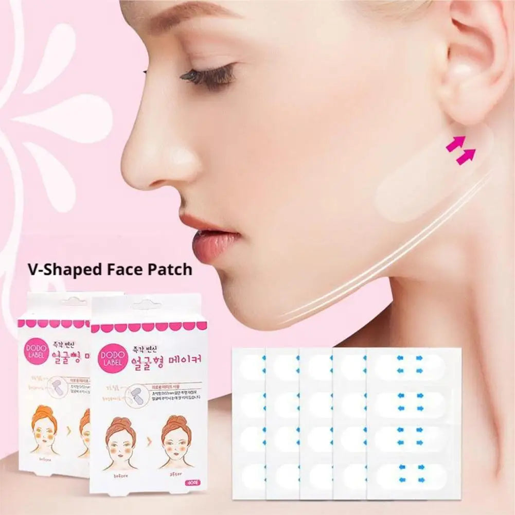 Face Lifting Shaping Sticker Invisible Seamless Firming Transparent Patch Women Waterproof Makeup V-face Patch Face Care Tools Peaceful Pleasures Health and Wellness