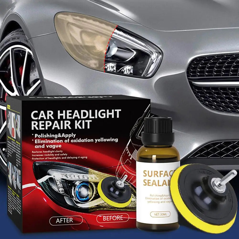 Car Headlight Restoration Kit | Polishing & Repair Set