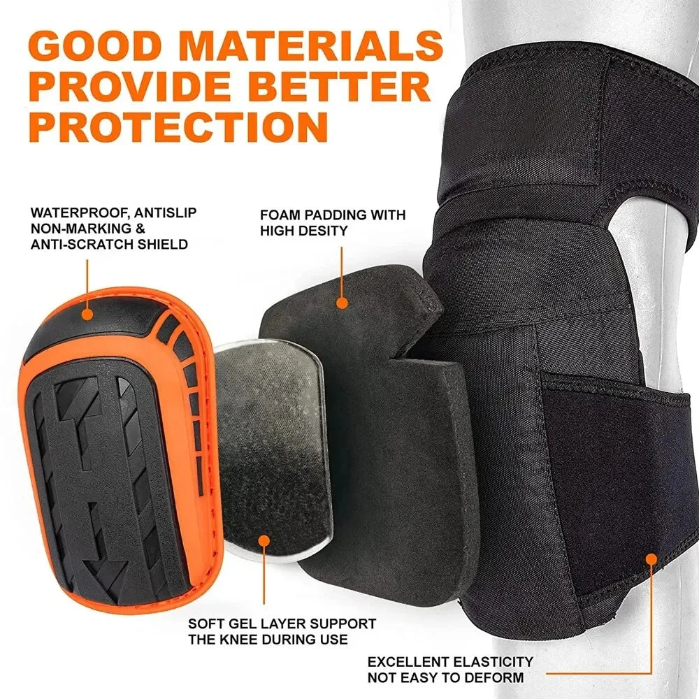 Professional Heavy Duty EVA Foam Padding Knee Pads With Comfortable Gel Cushion And Adjustable Straps For Working Gardning Peaceful Pleasures Health and Wellness