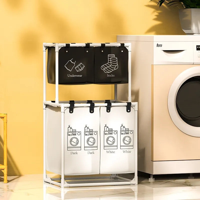 Foldable Laundry Basket with Lid – Multi-Use Storage Bin