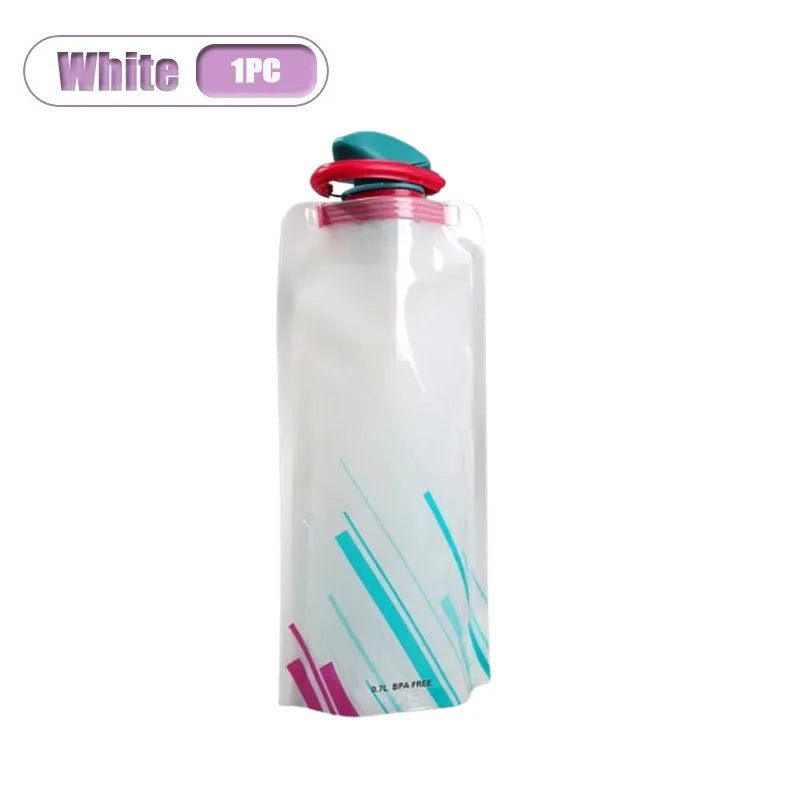 Collapsible Water Bag 700ml | Foldable Flask Hiking Camping