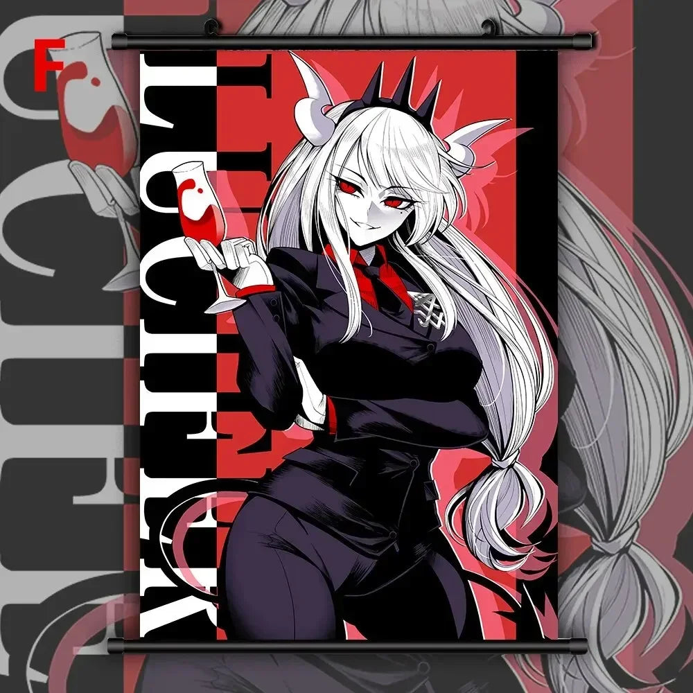 Helltaker Anime Artwork Canvas Painting Posters and Prints Wall Art Pictures for Living Room Decoration Peaceful Pleasures Health and Wellness 2 30x40cm Unframed