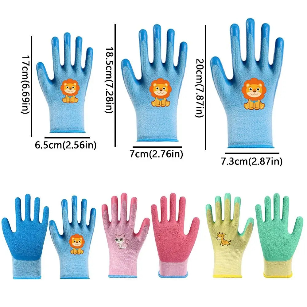 Waterproof Kids Beach Gloves Non-Slip Cartoon Animal Pattern Children Protective Glove Breathable Wear Resistant Work Gloves Peaceful Pleasures Health and Wellness