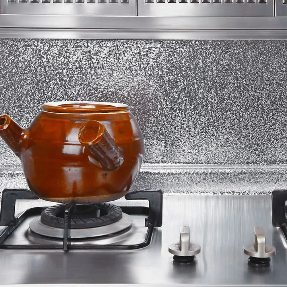 40cm Self-Adhesive Aluminum Foil Kitchen Backsplash Liner