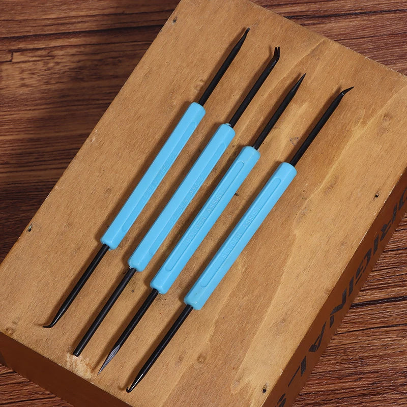 6PCS Blue Desoldering Aid Tool PCB Cleaning Repair Tool Soldering Aid Tool Set Circuit Boards Soldering Aid Tools Set Peaceful Pleasures Health and Wellness