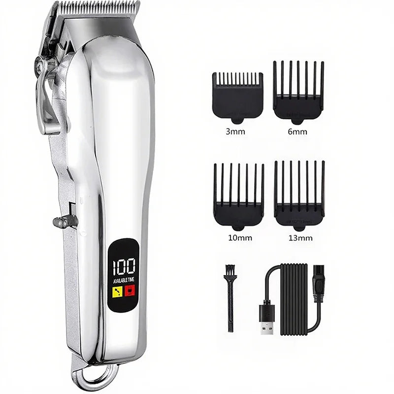 Professional Cordless Electric Pet Clipper Low Noise Dog Hair Trimmer Grooming Shaver Cutter Machine for Dogs Cats Peaceful Pleasures Health and Wellness Standard