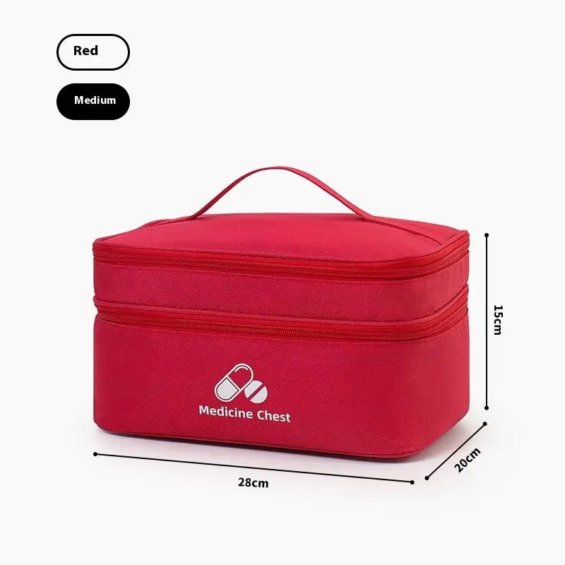 Double Layer First Aid Kit Bag – Oxford Cloth Travel Organizer