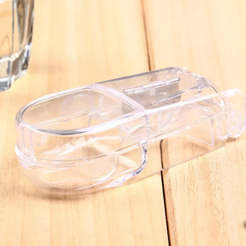 Pill Cutter Box Portable Drug Box Tablet Cutter Splitter Medicine Pill Holder Pill Cutter Box Peaceful Pleasures Health and Wellness