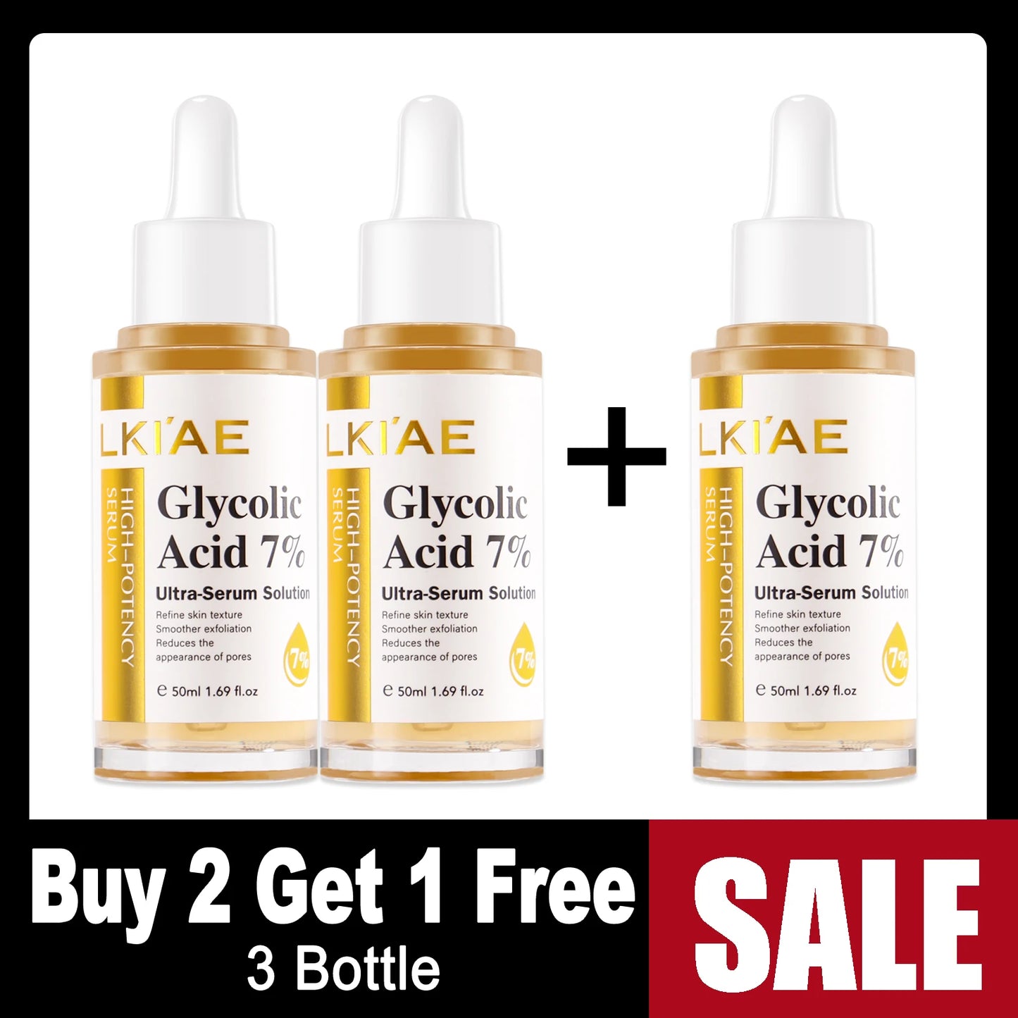 AILKE Brightening Face Serum | Niacinamide & Glycolic Acid 50ml