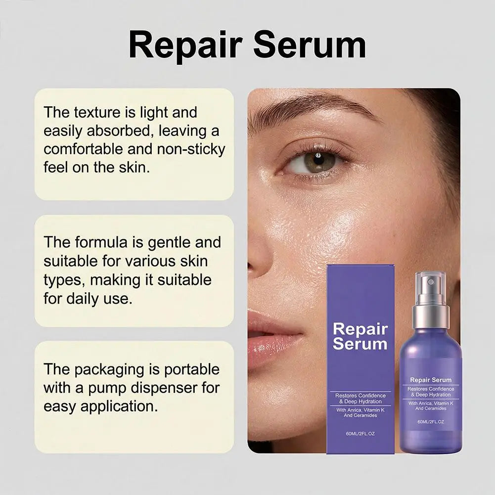 Ceramides Facial Repair Serum Deeply Moisturizing Skin Barrier Repair Lightens Dark Spots Brightens Dull Skin Hydrating Essence Peaceful Pleasures Health and Wellness