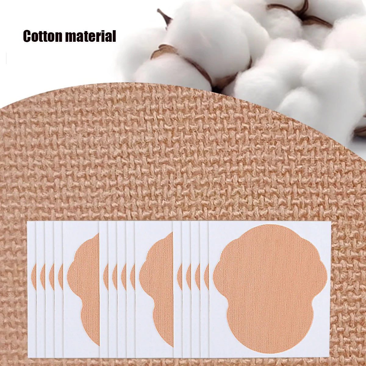 10-Pack Disposable Underarm Sweat Pads – Invisible Cotton Shields