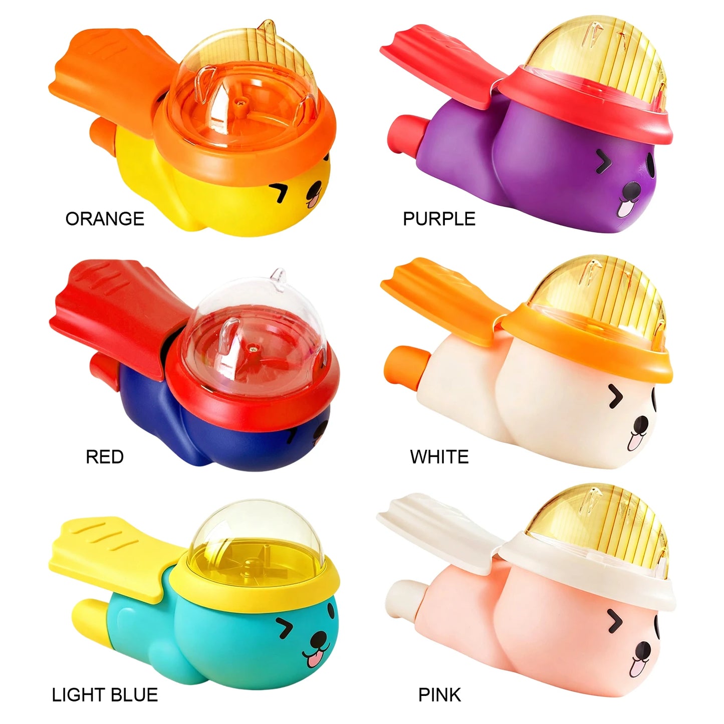 Cute Bear Pet Food Dispenser Anti-Slip Bottom Cartoon Animal Slow Supplies Food Dispenser Toy for Cats Dogs Self-amusement Peaceful Pleasures Health and Wellness