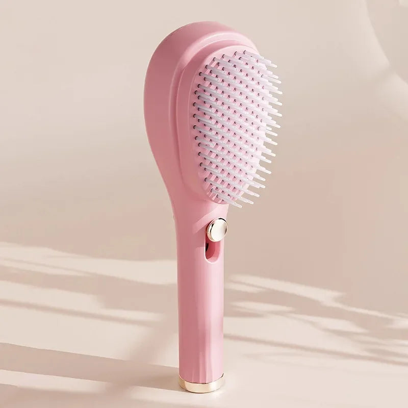 Anti-Static Self-Cleaning Scalp Massage Comb | 360° Portable