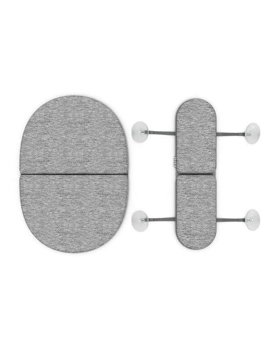 Foldable Padded Bath Kneeler & Elbow Rest Set - Quick-Dry, Suction Cups for Stability, Grey Peaceful Pleasures Health and Wellness United States