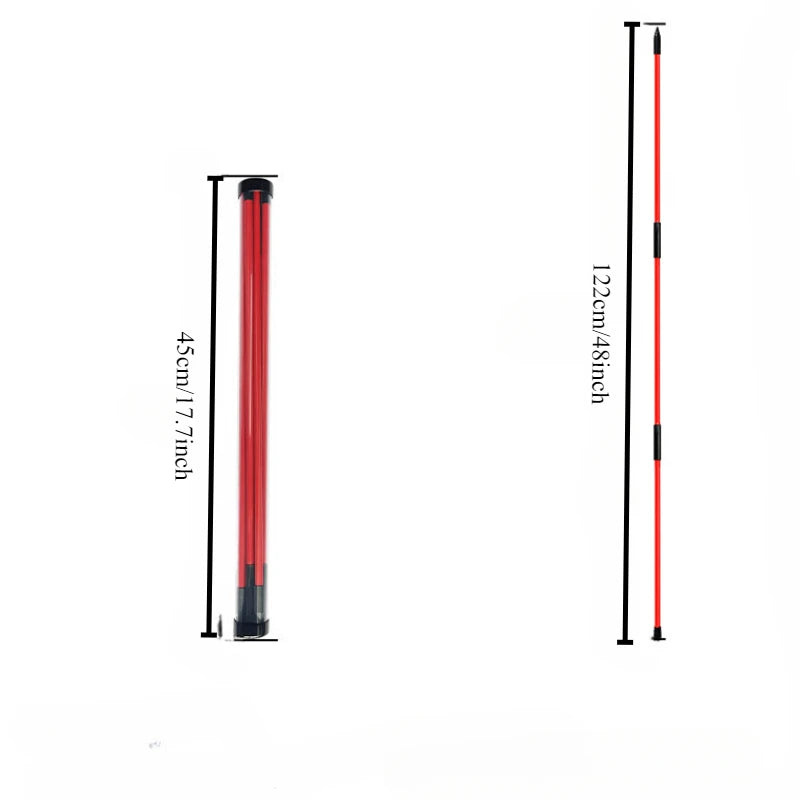 Golf Alignment Stick Folding Swing Training Aid | Practice Rod Golf Training Aid Peaceful Pleasures Health and Wellness