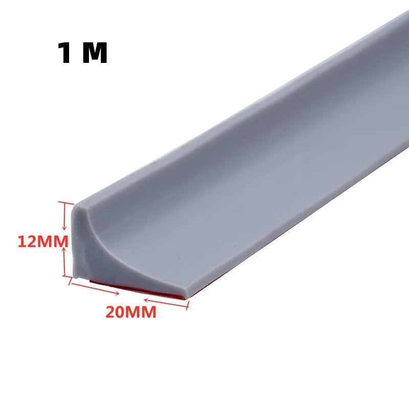 Silicone Shower Water Stopper – Self-Adhesive Seal Strip