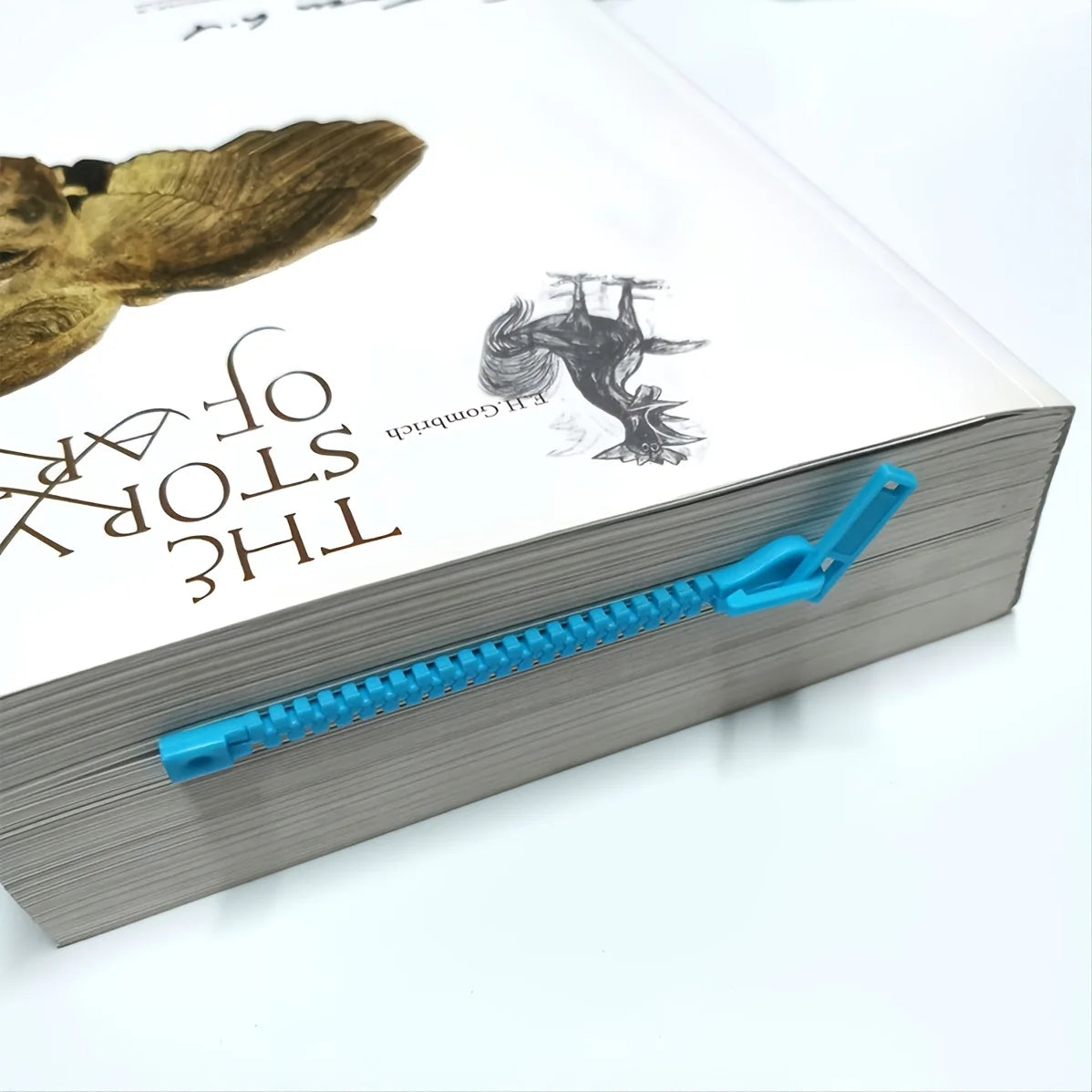 Creative Zipper Bookmark Dual-function Organizer Divided Pages Easy