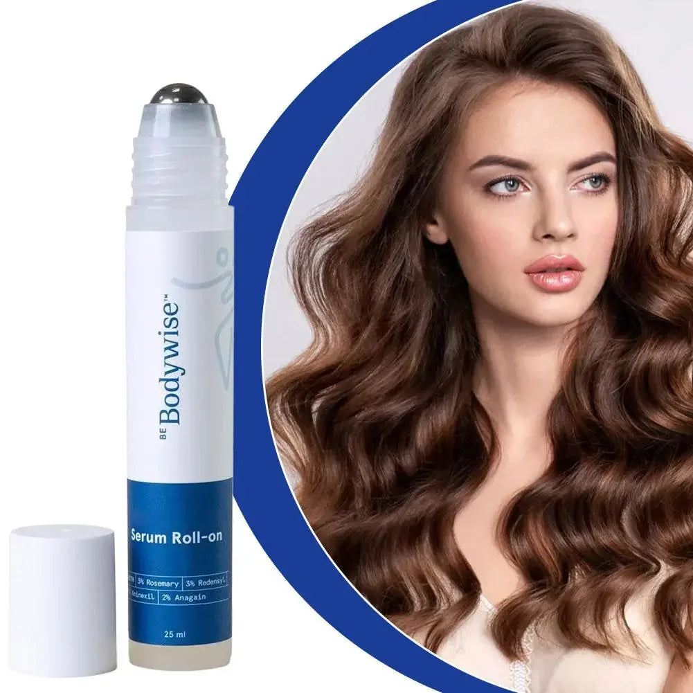 Be-Body.wise Rosemary Roll-on Hair Care Essence - Nourishing, Anti-Frizz, Strengthening Roots, Scalp Treatment, Nourishing Hair Peaceful Pleasures Health and Wellness