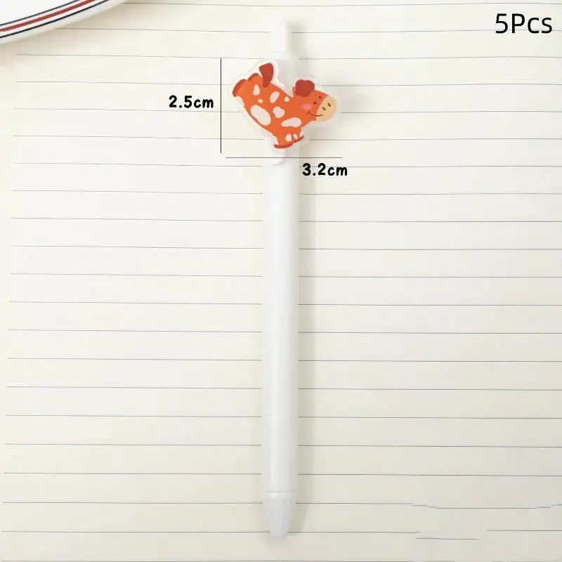 Cute Pony Gel Pens 5/6 Pack – Quick-Dry Decorative Writing Pens