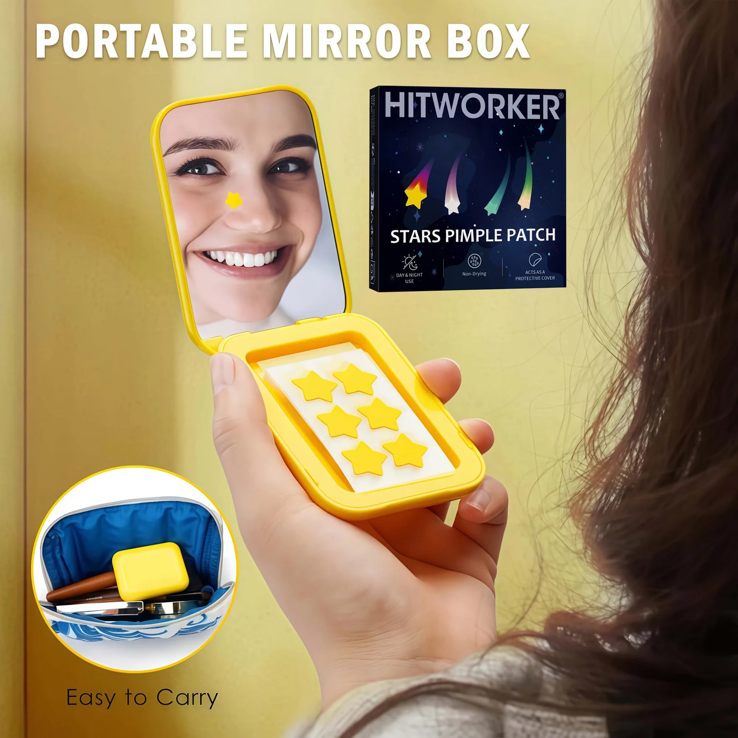 Waterproof Hydrocolloid Acne Patches – Invisible 2-in-1 Skin Care