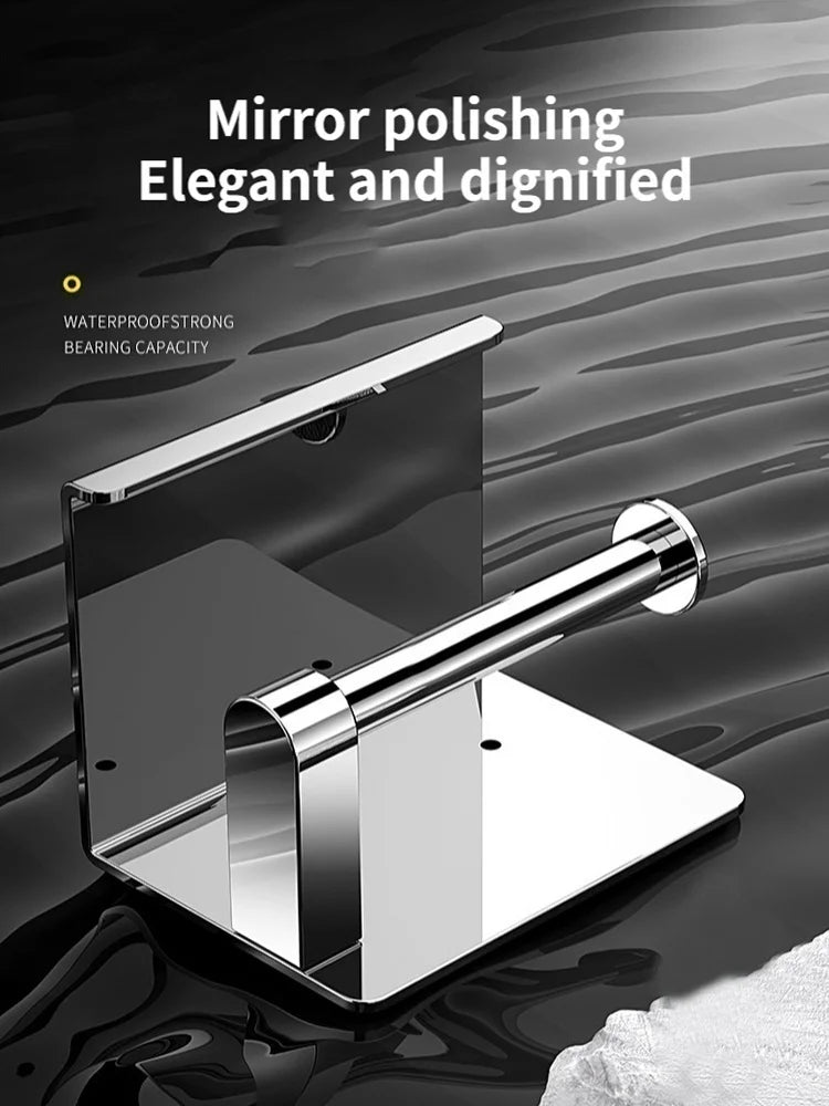 304 Stainless Steel Toilet Paper Holder – Waterproof Wall Mount