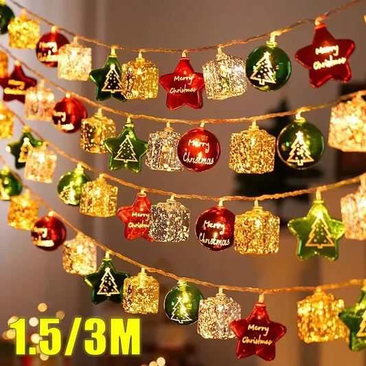Christmas LED Star String Lights – Battery Operated 1-4 Pack Christmas String Lights Peaceful Pleasures Health and Wellness