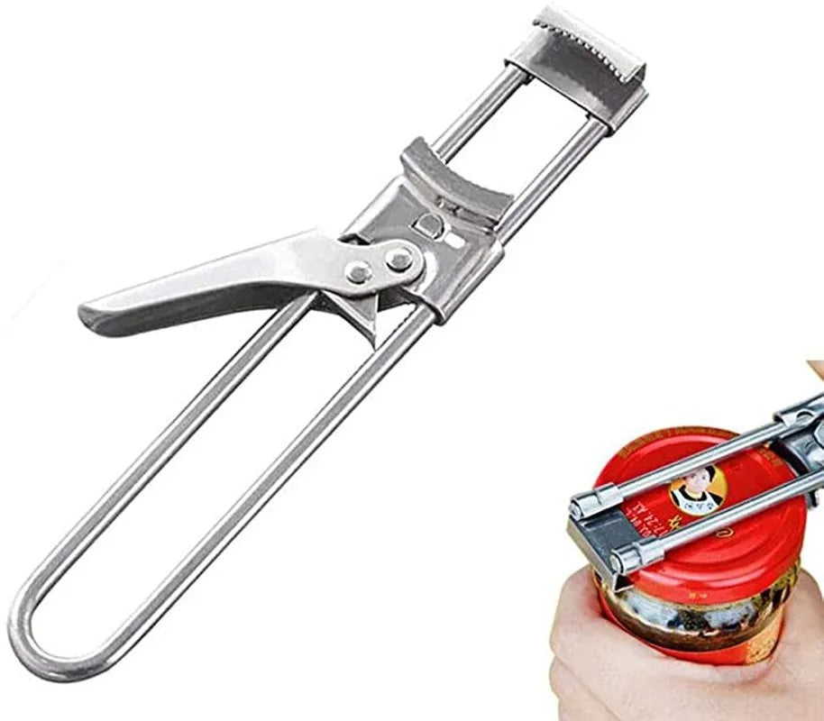 Tin or Can Opener also for Jar Opener with Opening Beer Bottle Box Novel Multifunctional Kitchen Accessories for Opening Gadgets Peaceful Pleasures Health and Wellness Jar