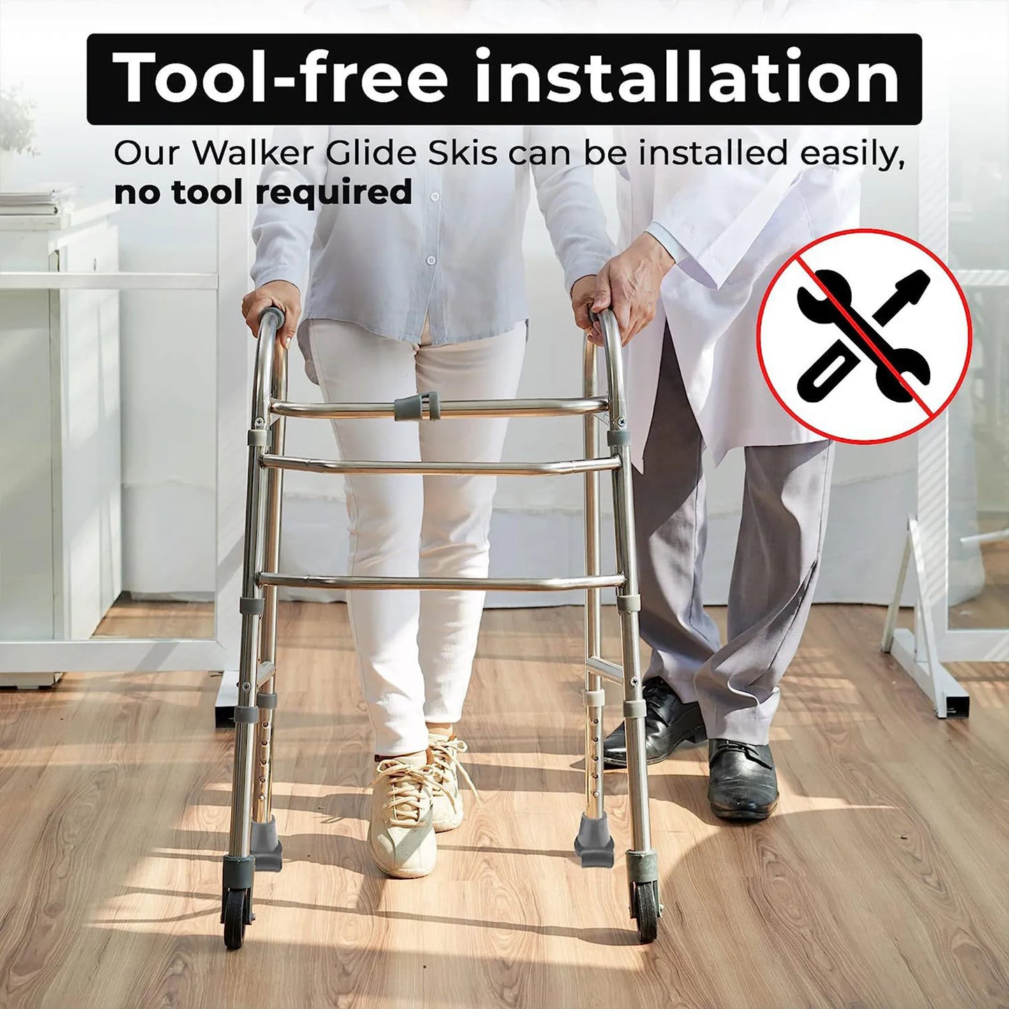 Universal Walker Feet Covers Help Seniors Walker Glide Feet Cover for Mobility Aid Accessories Peaceful Pleasures Health and Wellness