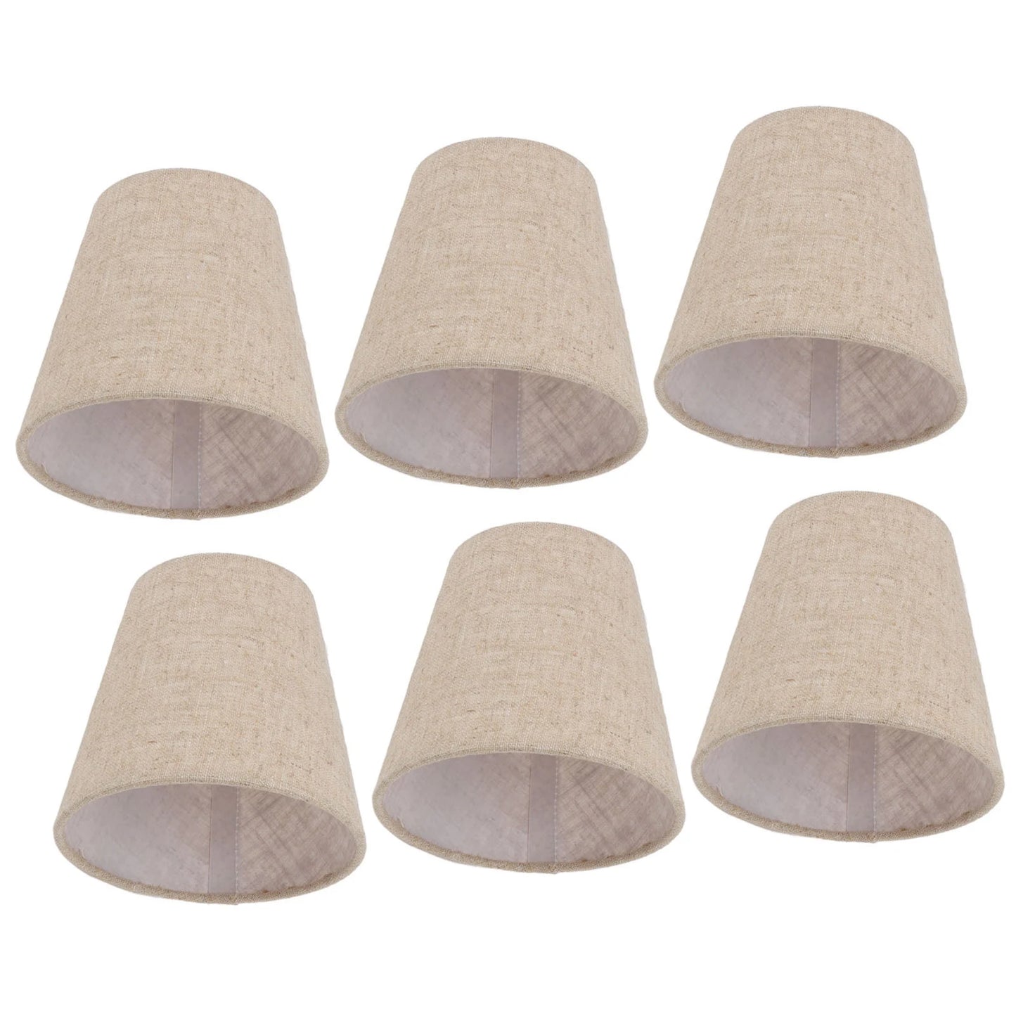 Lamp Shade Small Lamp Shade Clip On Drum Linen Fabric Lampshade for Candle Bulbs Lighting Accessories Lighting Accessories Peaceful Pleasures Health and Wellness