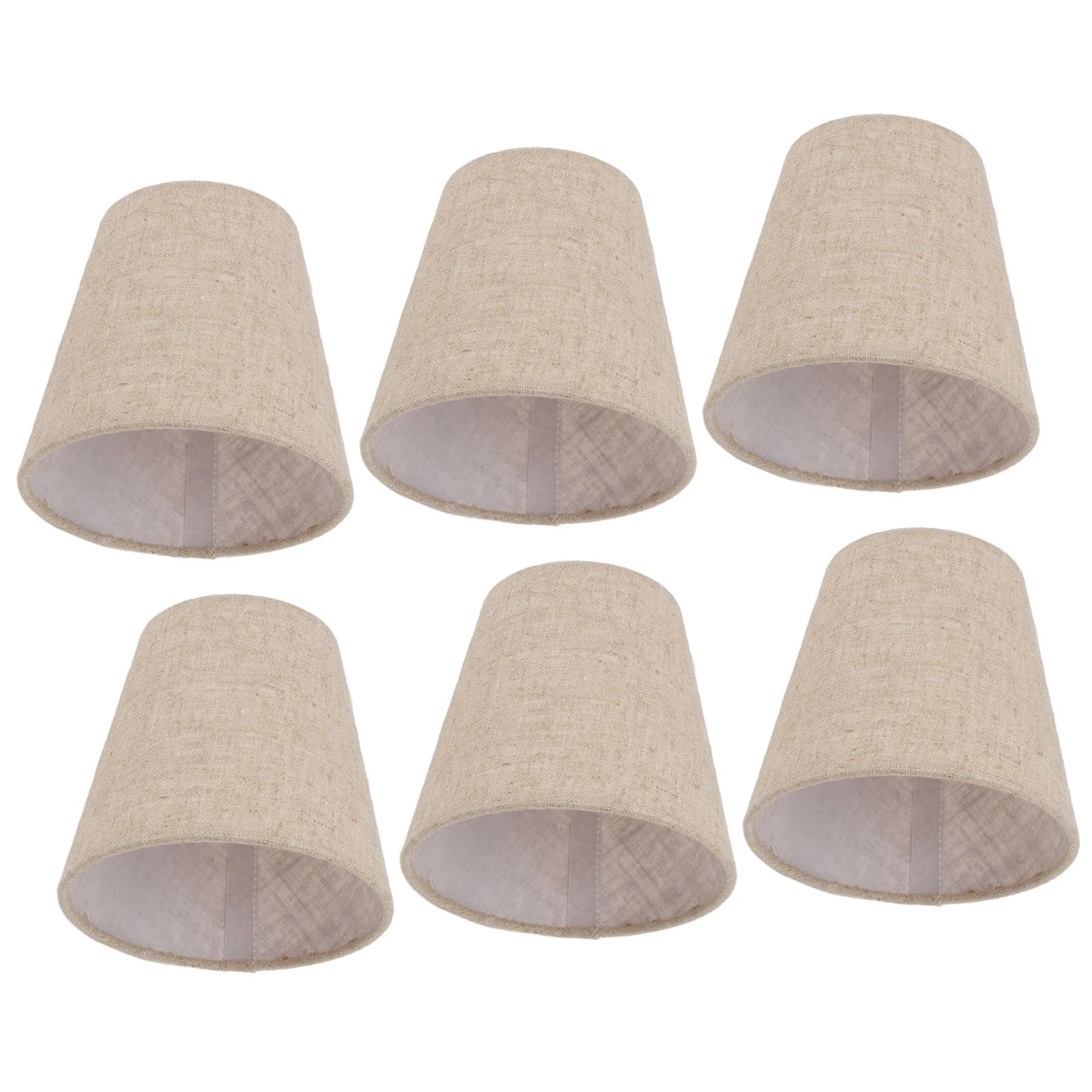 Lamp Shade Small Lamp Shade Clip On Drum Linen Fabric Lampshade for Candle Bulbs Lighting Accessories Lighting Accessories Peaceful Pleasures Health and Wellness