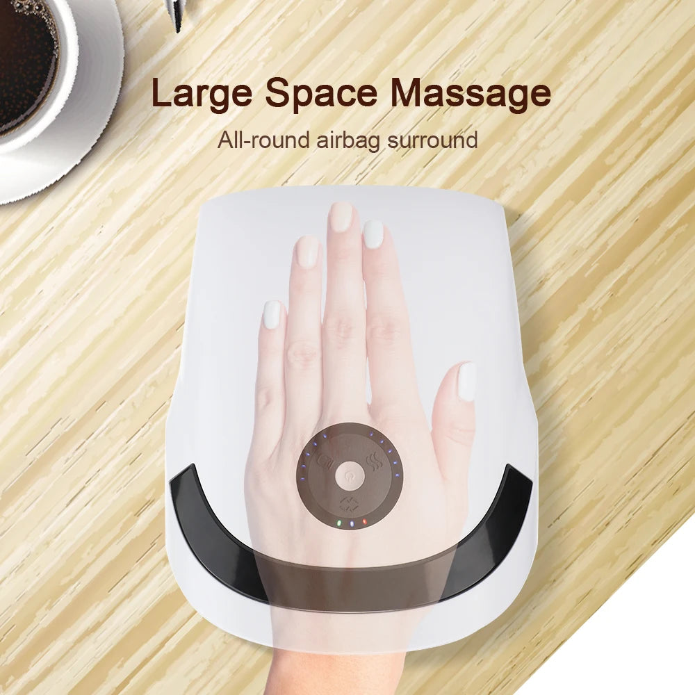 5 Levels Air Compression Hand Massager Graphene Heated Electric Palm Massager Vibration Hand Muscle Relaxation for Carpal Tunnel Peaceful Pleasures Health and Wellness