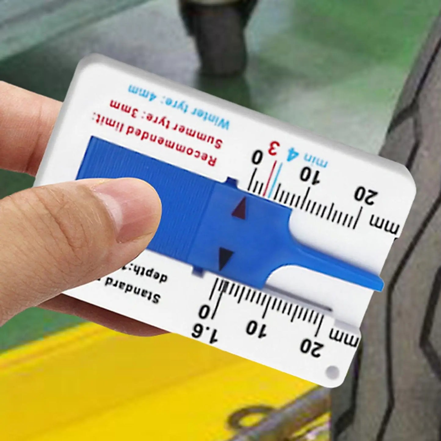 Digital Tire Tread Depth Gauge | 0-25mm Pocket Meter