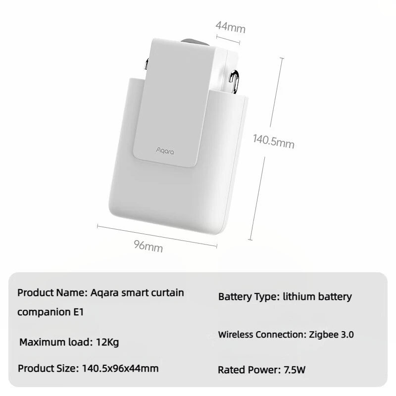 Aqara Smart Electric Curtain Motor E1 Zigbee 3.0 Hub for Remote Control Home Automation Electric Curtain Motor for Apple HomeKit Peaceful Pleasures Health and Wellness