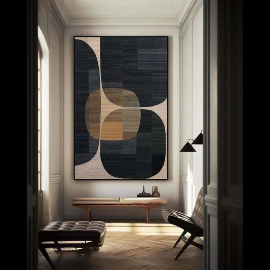 WabiSabi Minimalist Abstract Canvas Wall Art – Brown & Black Canvas Wall Art Peaceful Pleasures Health and Wellness
