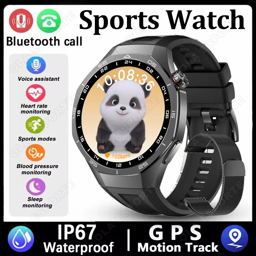 Smart Watches For Men Women 1.5" 360*360 HD Screen 330mAh Battery Heart Rate Sleep Health Bluetooth Call Watches For Man HT30 Peaceful Pleasures Health and Wellness Bk22Milan