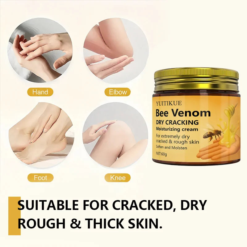 Bee Venom Repair Cream 60g | Dry Cracked Skin Moisturizer Intensive Repair Cream Peaceful Pleasures Health and Wellness