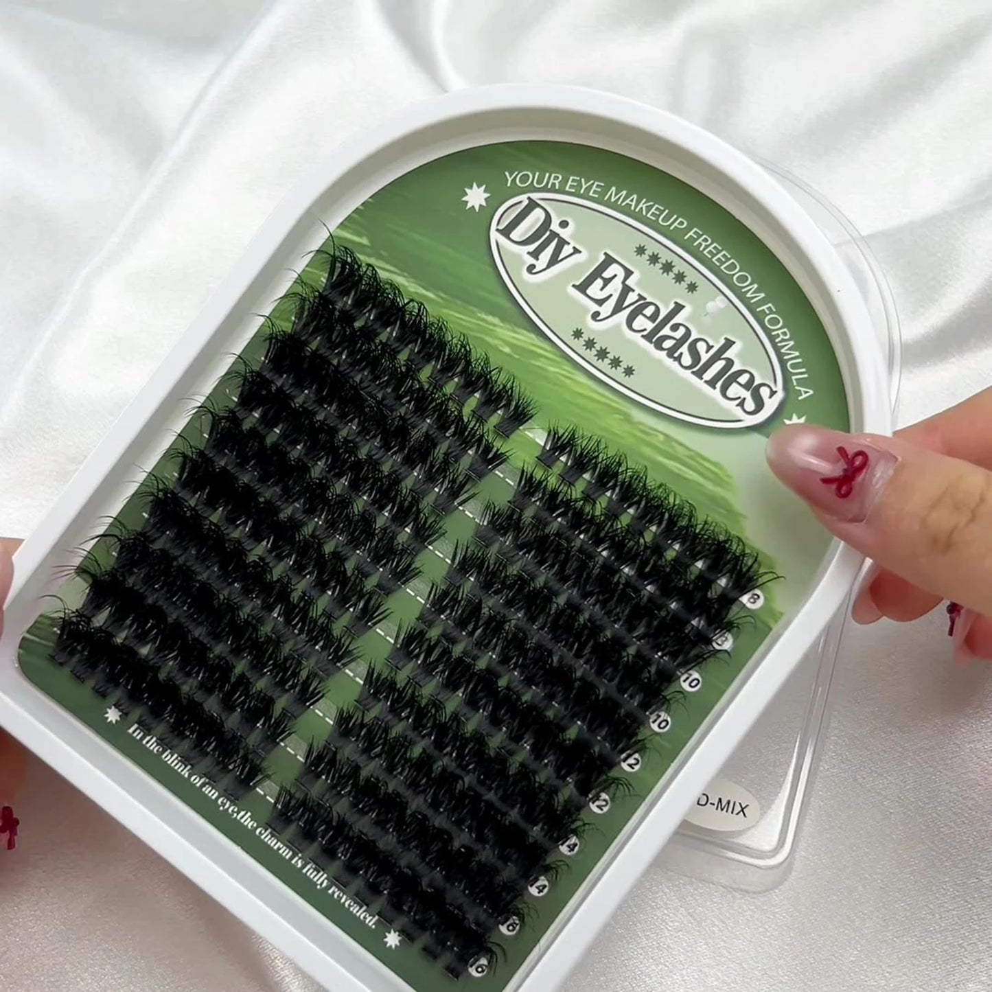 180 Clusters European Fluffy Thick Eyelashes Single Cluster Natural Curling Spiky Manga Eyelash Extensions For Enlarge Your Eyes Peaceful Pleasures Health and Wellness