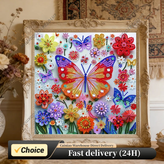 Animals Special Shaped 5D DIY Partial Drill Diamond Art Kit for Adults DIY Gift Home Decor Crystal Diamond Art 11.81 X11.81inch Peaceful Pleasures Health and Wellness