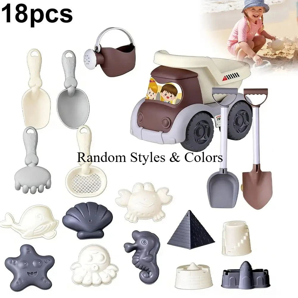 Beach Sand Toys Set – Bucket, Shovel, Molds & Watering Can