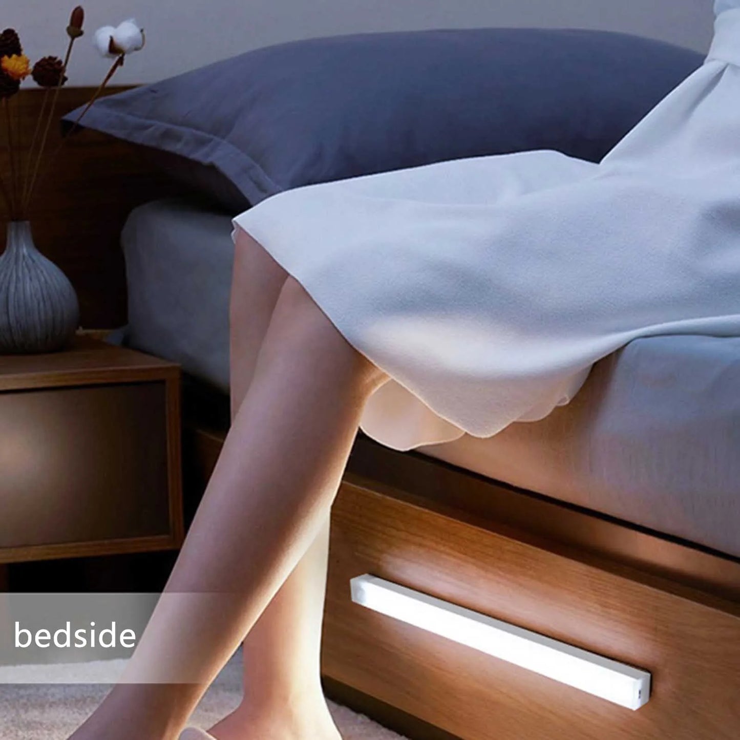 LED Motion Sensor Light Motion Sensor USB Rechargeable LED Closet Light Stick-Anywhere Night Light Peaceful Pleasures Health and Wellness