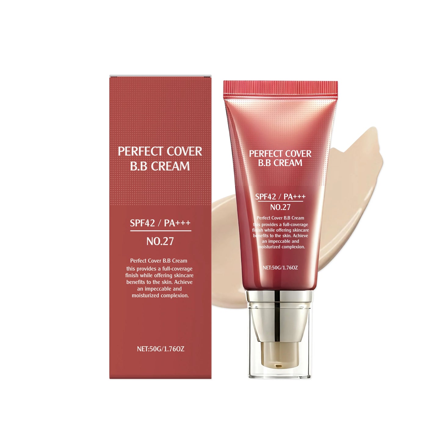 Moisturizing BB Cream Concealer – UVA Block & Blemish Cover 50g BB Cream Concealer Peaceful Pleasures Health and Wellness Natural Color