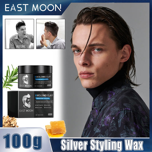 Men's Silver Hair Wax – Strong Hold, Color & Shine Hair Styling Wax Peaceful Pleasures Health and Wellness
