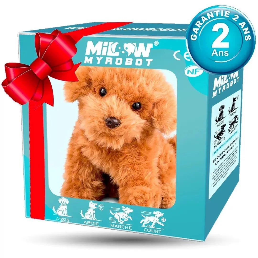 Toy dog, plush, electric toy, cross-border bestseller, walks and barks, intelligent pet dog, children's birthday gift, Christmas Peaceful Pleasures Health and Wellness Chocolate