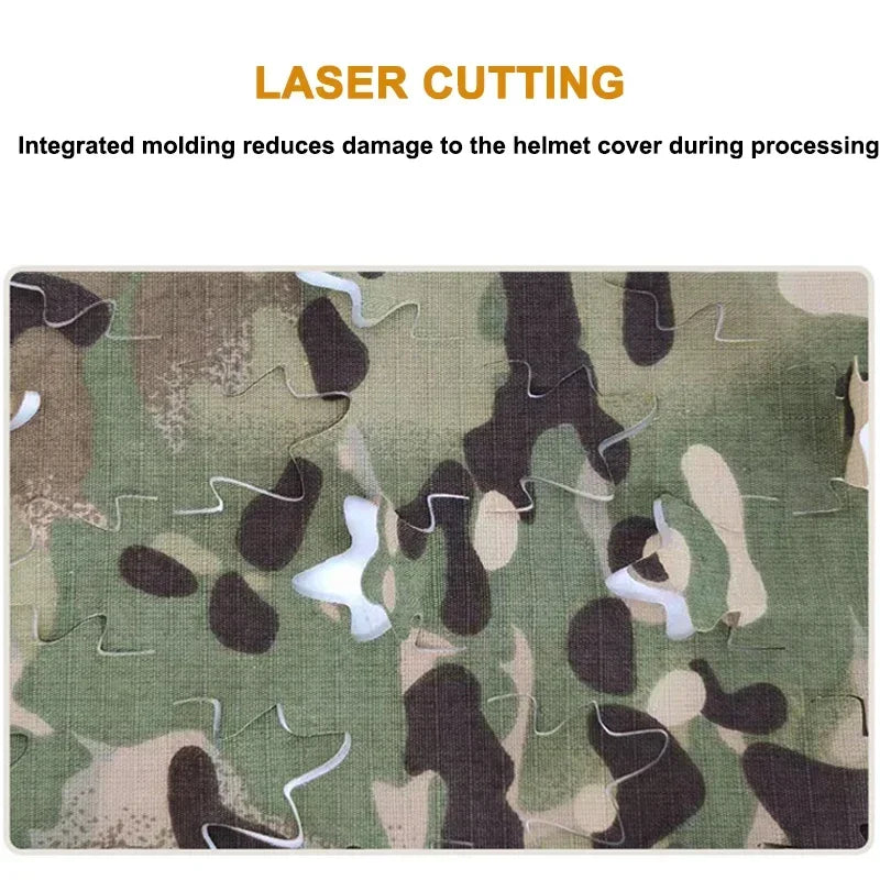 3D Camo Laser Cut Leaf Shape Airsoft Helmet Cover Mesh Helmet Cloth Paintball Paratrooper Hunting Airsoft Helmet Accessories Peaceful Pleasures Health and Wellness