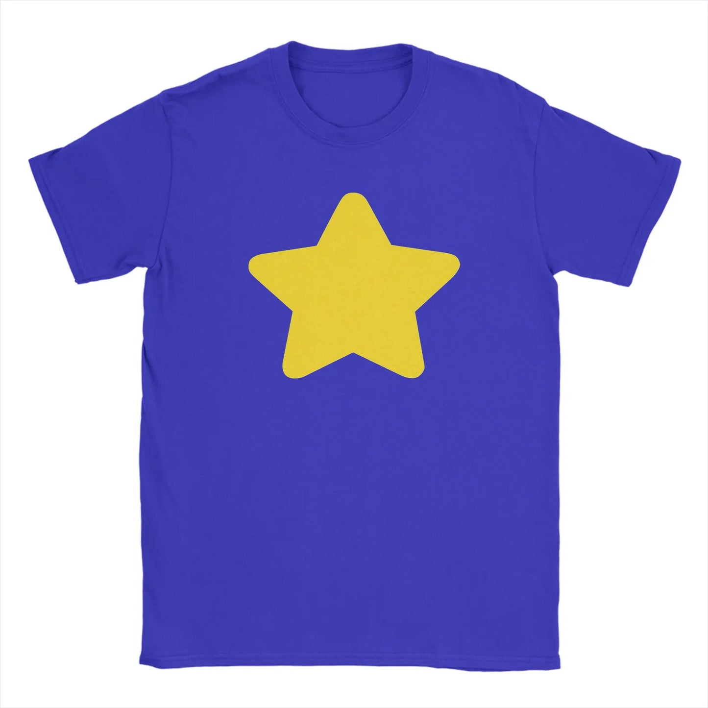 Casual Stevens Universes T-Shirt Men Round Collar Pure Cotton T Shirt Star Short Sleeve Tee Shirt Printed Tops Peaceful Pleasures Health and Wellness Blue XXXL