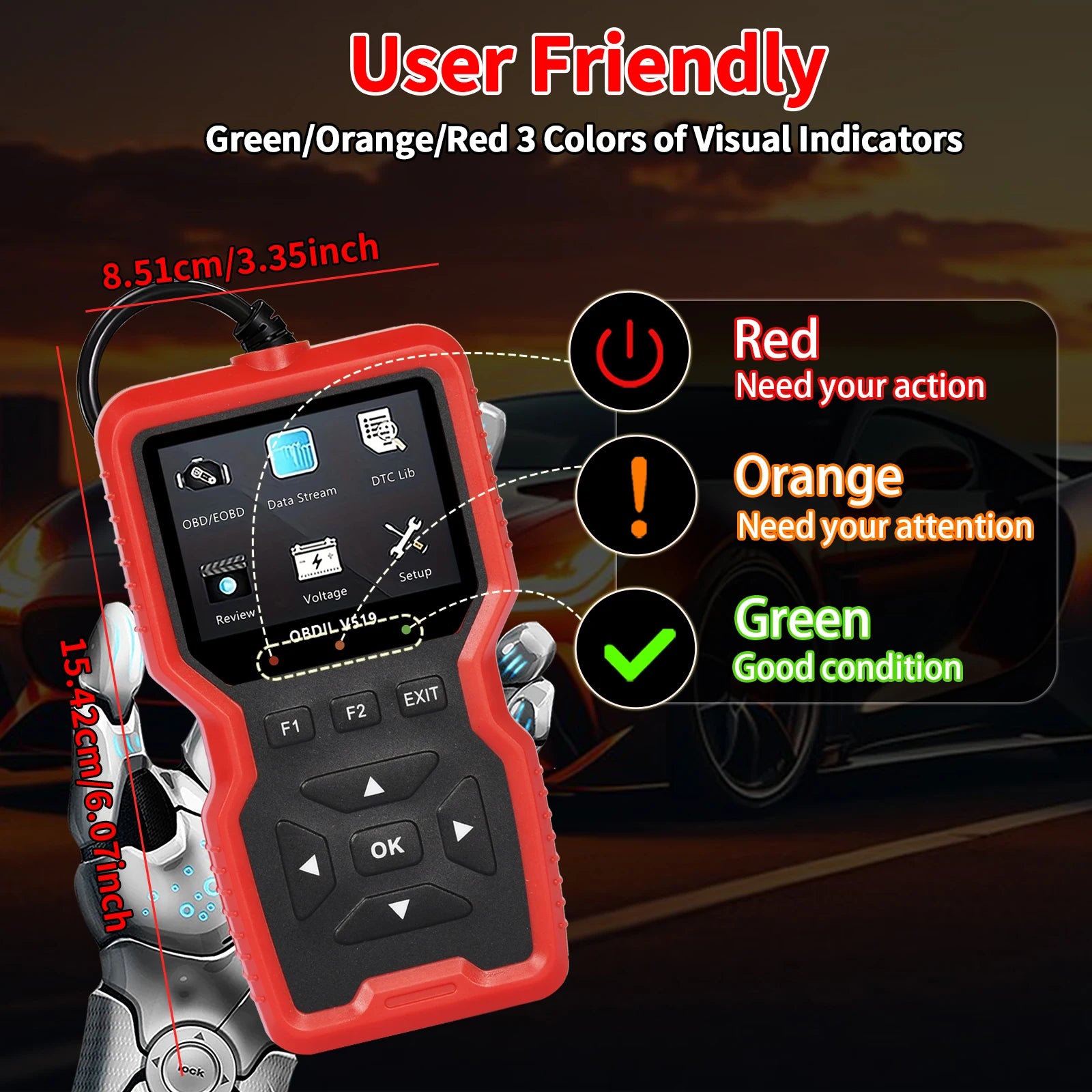 V519 OBD2 Scanner – USB Car Diagnostic Tool, Reads & Clears Codes Peaceful Pleasures Health and Wellness