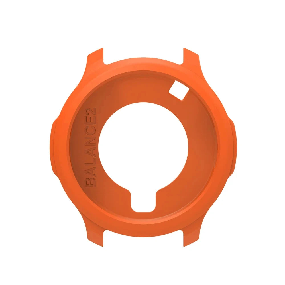Silicone Protective Case for Amazfit Balance 2 – Hollow Cover Peaceful Pleasures Health and Wellness orange