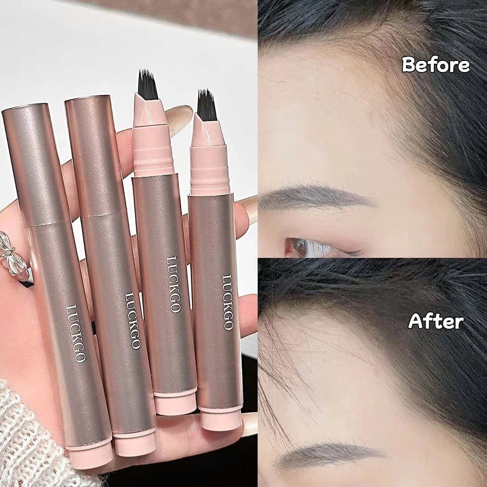 Waterproof Multi-Tip Liquid Eyebrow Pen – Long-Lasting & Natural